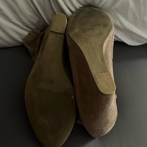 10W Gently worn Lane Bryant suede ankle boot wedges - Picture 2 of 4